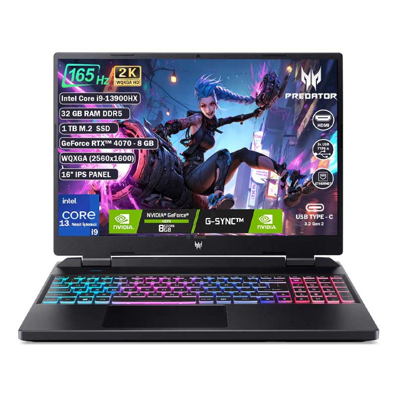 لپ تاپ 16 اینچی ایسر مدل Acer Predator Helios Neo 16 i9-13900HX